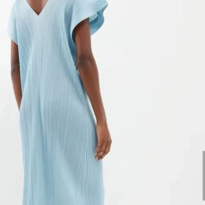 [BUNJANG] Pleats Please Dress Size 5 Pale Blue / 플리츠플리즈원피스