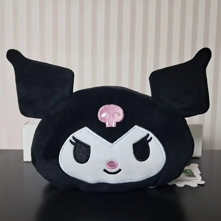 [BUNJANG] Sanrio Kuromi Face Eye Mask Cushion / 산리오 쿠로미 얼굴 안대 쿠션 새상품
