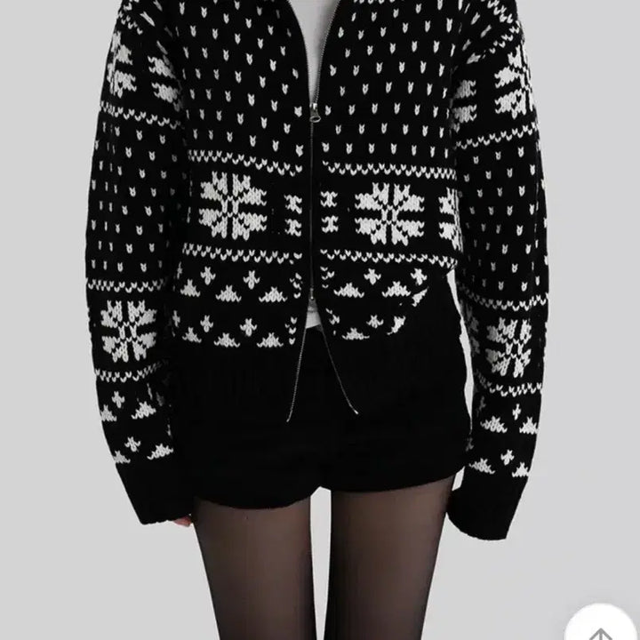 [BUNJANG] Autumn Jacquard Zip-Up Cardigan / 어텀 자가드집업가디건