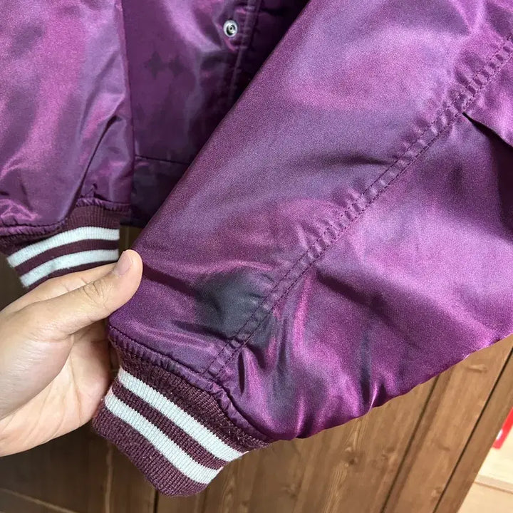 [BUNJANG] Bonmarlen Respect Friendship Nylon Varsity Jacket / 본마를렌 리스펙트 프렌드쉽 나일론 바시티 자켓