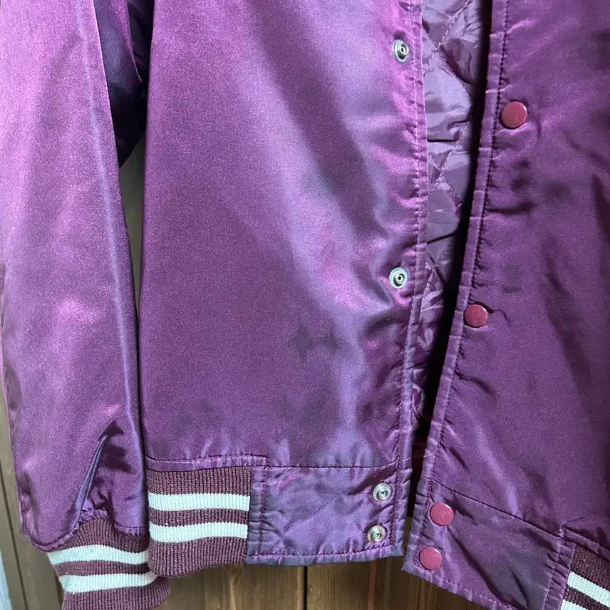 [BUNJANG] Bonmarlen Respect Friendship Nylon Varsity Jacket / 본마를렌 리스펙트 프렌드쉽 나일론 바시티 자켓
