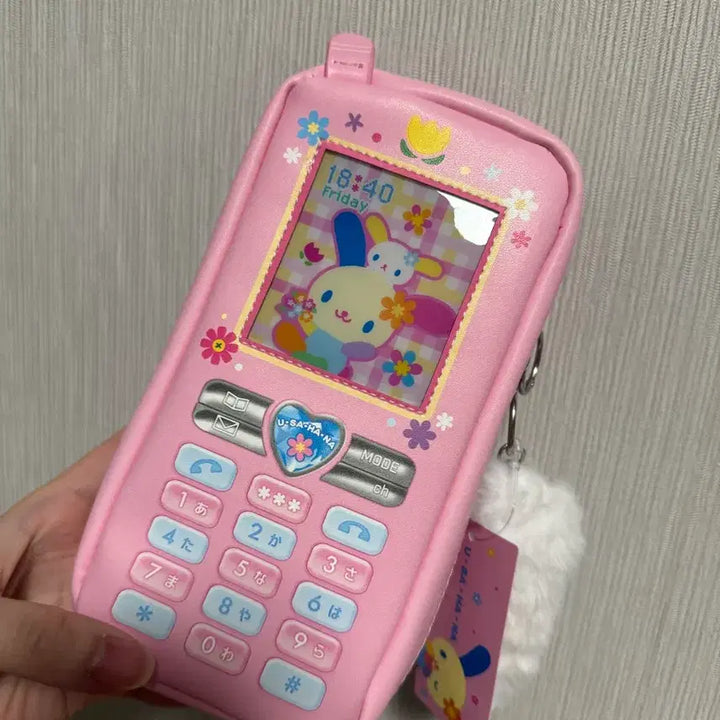 [BUNJANG] Sanrio Usahana Phone Design Pouch Pencil Case / 산리오 우사하나 폰 디자인 파우치 필통