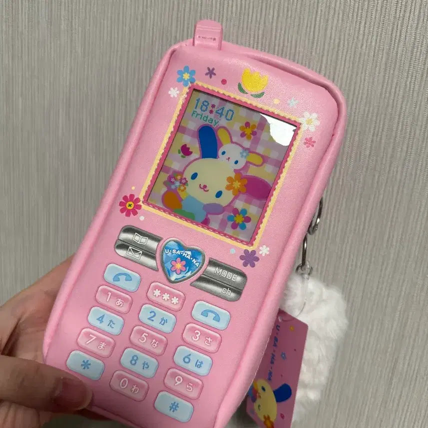 [BUNJANG] Sanrio Usahana Phone Design Pouch Pencil Case / 산리오 우사하나 폰 디자인 파우치 필통