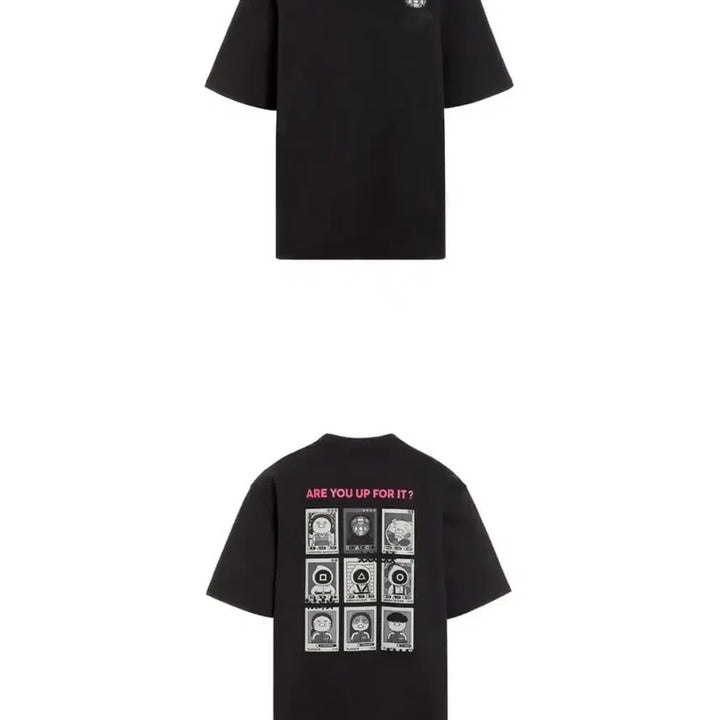 [BUNJANG] Kakao Friends Squid Game Collaboration T-shirt / 카카오프렌즈 X 오징어게임 콜라보 반팔티셔츠(새상품)