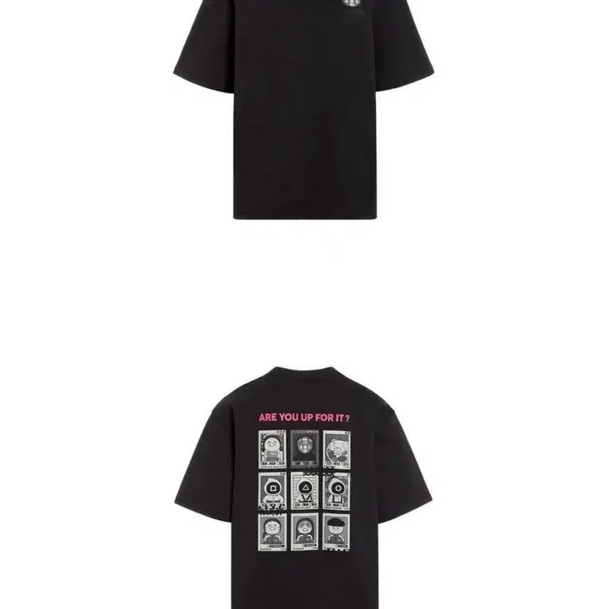 [BUNJANG] Kakao Friends Squid Game Collaboration T-shirt / 카카오프렌즈 X 오징어게임 콜라보 반팔티셔츠(새상품)