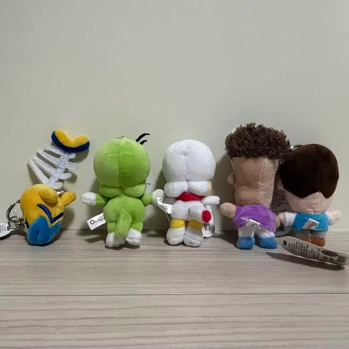 [BUNJANG] Dooly Doll Keychain 5-Piece Full Set / [일괄] 둘리 인형 키링 5종 풀세트