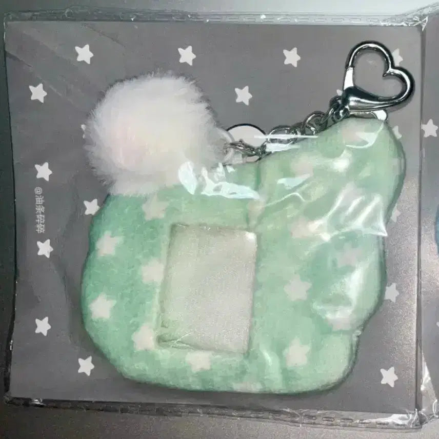[BUNJANG] WISHCORE Wing Shape ID Photo Keychain / 위시코어 별무늬 날개모양 증사키링