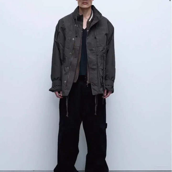[BUNJANG] ETCE Field Jacket Charcoal XL / [XL] ETCE 이티씨이 스트랩 필드 자켓 차콜