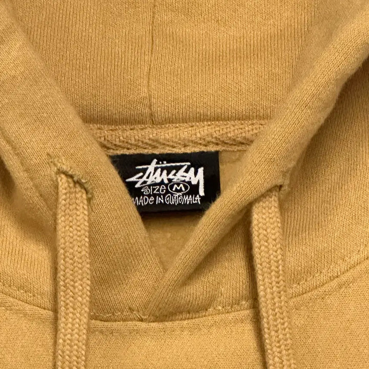 [BUNJANG] Stussy Small Logo Mustard Hoodie / 스투시 스몰로고 머스타드 후드티