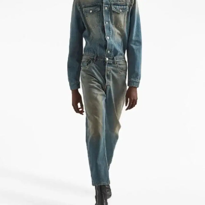 [BUNJANG] Prada Triangle Logo Used Denim Pants / 프라다 삼각로고 유즈드 데님팬츠