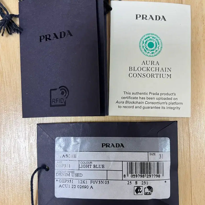 [BUNJANG] Prada Triangle Logo Used Denim Pants / 프라다 삼각로고 유즈드 데님팬츠