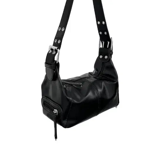 [BUNJANG] Velvet House Punching Shoulder Bag / 벨벳하우스 펀칭 숄더백