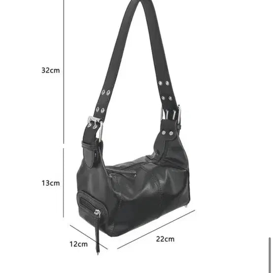 [BUNJANG] Velvet House Punching Shoulder Bag / 벨벳하우스 펀칭 숄더백