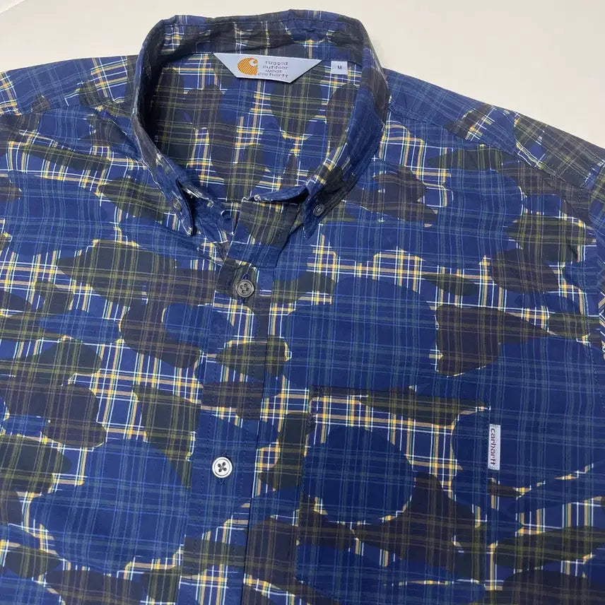 [BUNJANG] Carhartt WIP Poster Blue Camo Shirt / 칼하트 WIP 포스터 블루 카모 셔츠