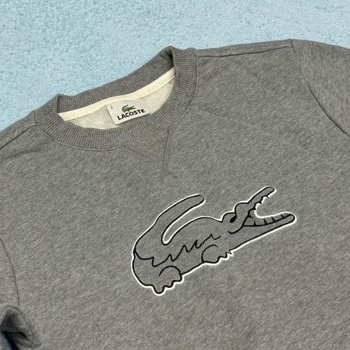 [BUNJANG] Lacoste Big Logo Sweatshirt / 라코스테 빅로고 맨투맨