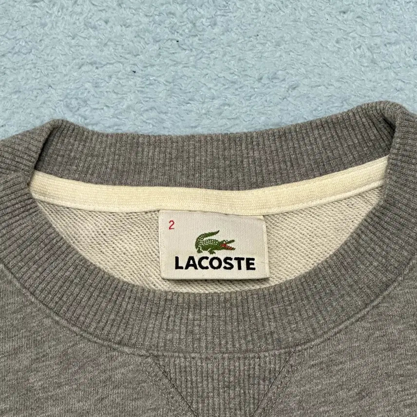 [BUNJANG] Lacoste Big Logo Sweatshirt / 라코스테 빅로고 맨투맨