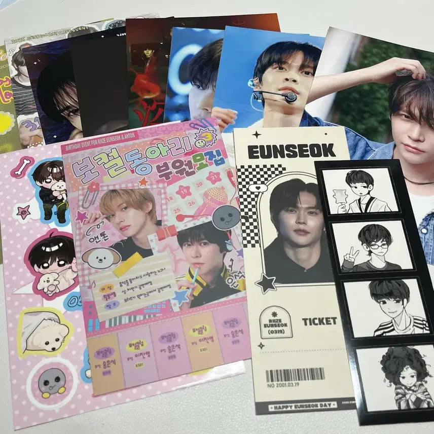 [SOLD OUT] 라이즈 은석 생카 특전 엽서 포카 스티커 일괄