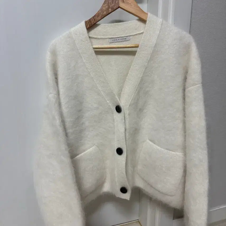 [BUNJANG] Love N Show Angora Pocket Cardigan / 여성 앙고라 포켓 가디건