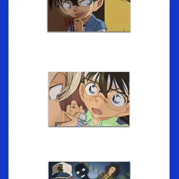 [BUNJANG] Detective Conan Wadiz Lenticular Postcard Bundle Set / 명탐정코난 와디즈 펀딩 렌티큘러 엽서 4종 개봉품 판매