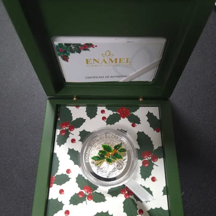 [BUNJANG] 2025 Enamel Flower Collection 3D Limited Edition Proof Silver Coin / 2025년 애나멜 플라워컬랙션 3D한정판 프루프은화 희귀은화수집용