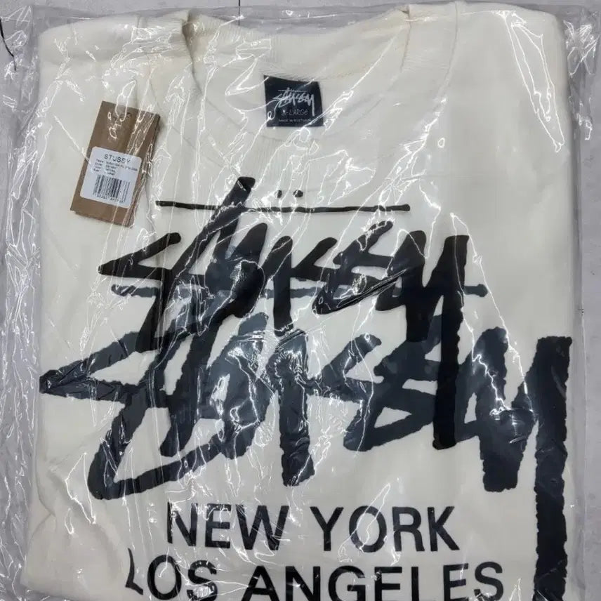 [BUNJANG] Stussy World Tour Sweatshirt (Black/Ash Heather/Natural) / 정품새상품>스투시 월드투어 맨투맨 (블랙/애쉬해더/네츄럴)