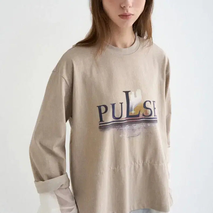 [BUNJANG] System 26SS Printed Panel Sweatshirt / 한섬 26ss신상 시스템 프린티드 패널 스웻셔츠 프리