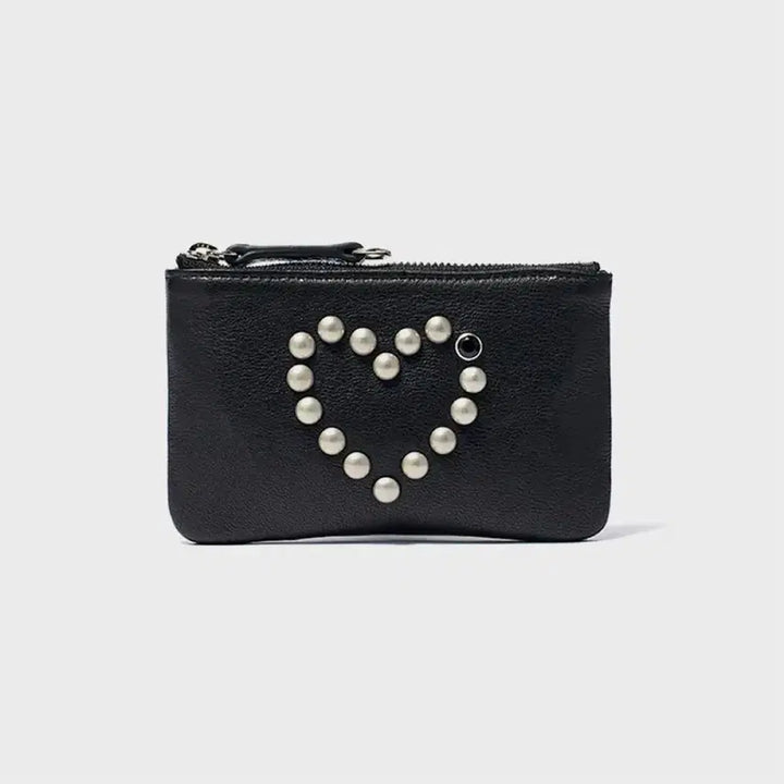 [BUNJANG] Open Y Heart Stud Chain Wallet / 오픈와이와이 하트 스터드 체인 지갑