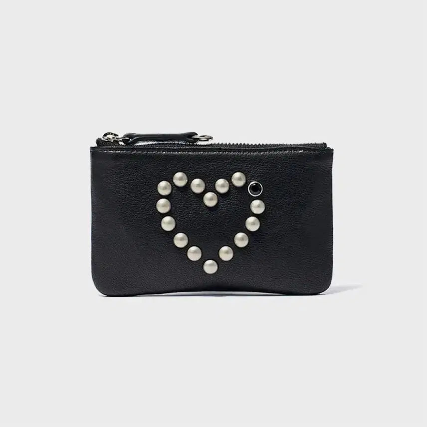 [BUNJANG] Open Y Heart Stud Chain Wallet / 오픈와이와이 하트 스터드 체인 지갑