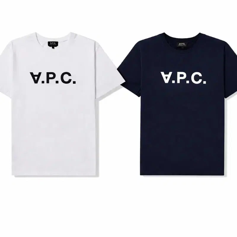 [BUNJANG] A.P.C. Velvet Logo Cotton T-Shirt / 아페쎄 벨벳로고 반팔티 새상품
