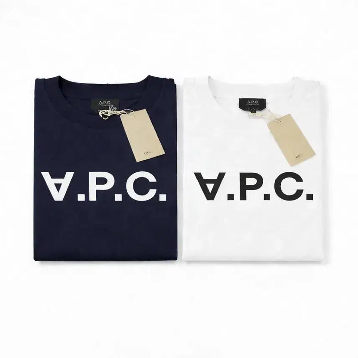 [BUNJANG] A.P.C. Velvet Logo Cotton T-Shirt / 아페쎄 벨벳로고 반팔티 새상품