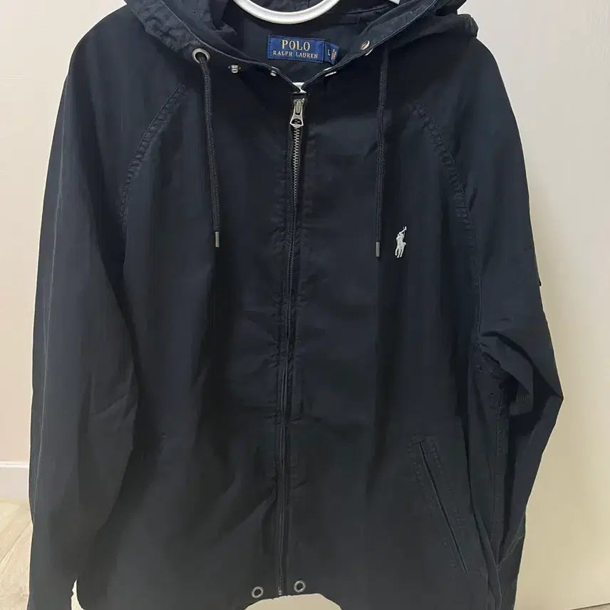 [BUNJANG] Polo Ralph Lauren Utility Windbreaker Jacket - Black (L) / 폴로랄프로렌 윈드브레이커 유틸리티자켓 블랙 L사이즈