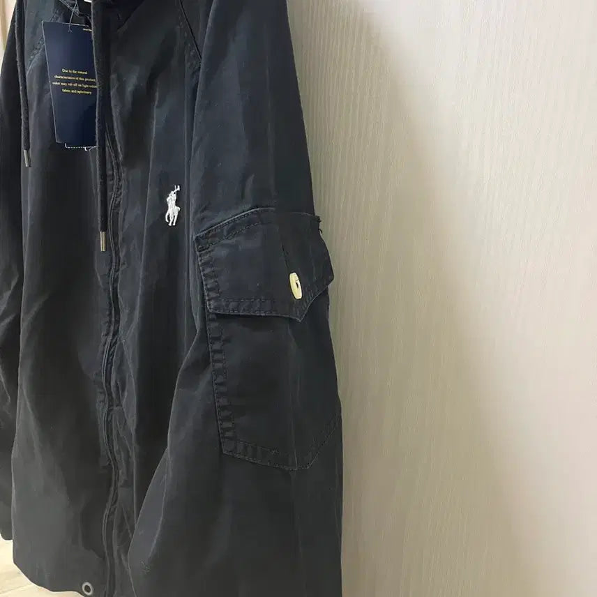 [BUNJANG] Polo Ralph Lauren Utility Windbreaker Jacket - Black (L) / 폴로랄프로렌 윈드브레이커 유틸리티자켓 블랙 L사이즈