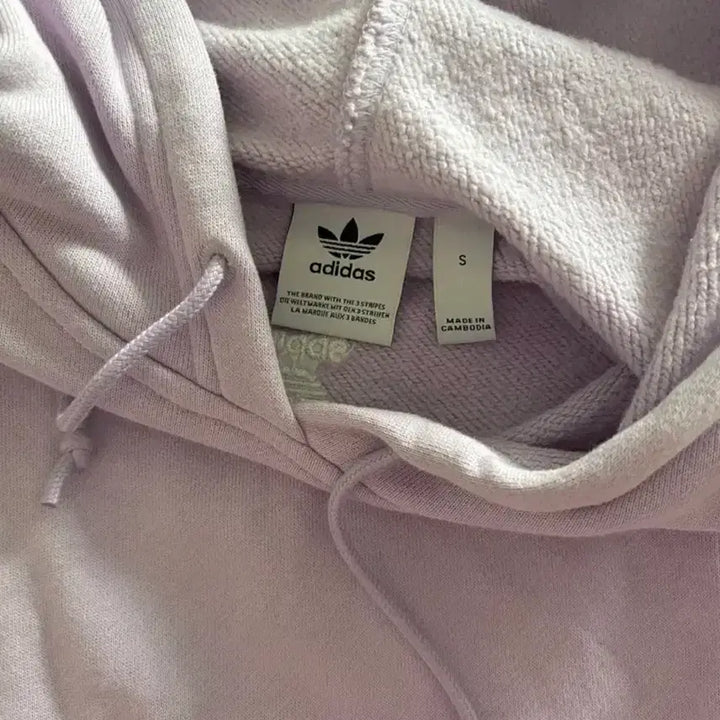 [BUNJANG] Adidas Cropped Hoodie Lavender / [S/연보라]아디다스 크롭후드 후드티 크롭후드티 후드집업 후집