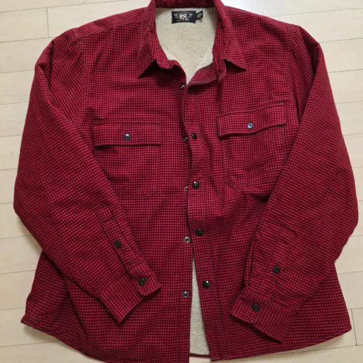 [SOLD OUT] RRL 랄프로렌 / 후리스 플란넬 셔츠형 자켓 / XL