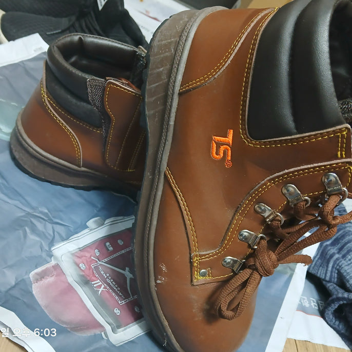 [BUNJANG] Safety Boots and Helmet Set / 안전화 건설현장 중고 270mm 안전모 세트 A급 싸게급매/배송가