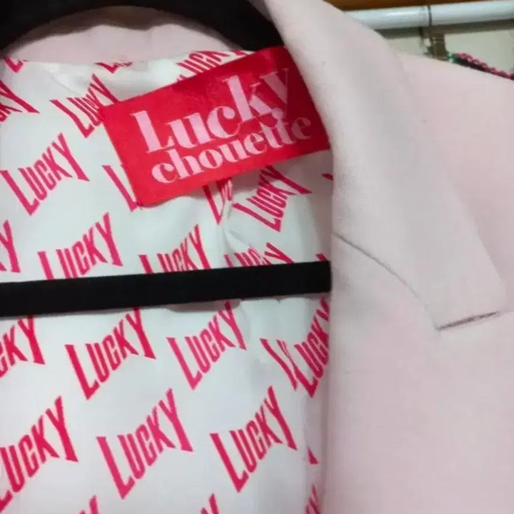 [BUNJANG] Lucky Chouette Pink Jacket 36 / 럭키슈에뜨]핑크 자켓 36