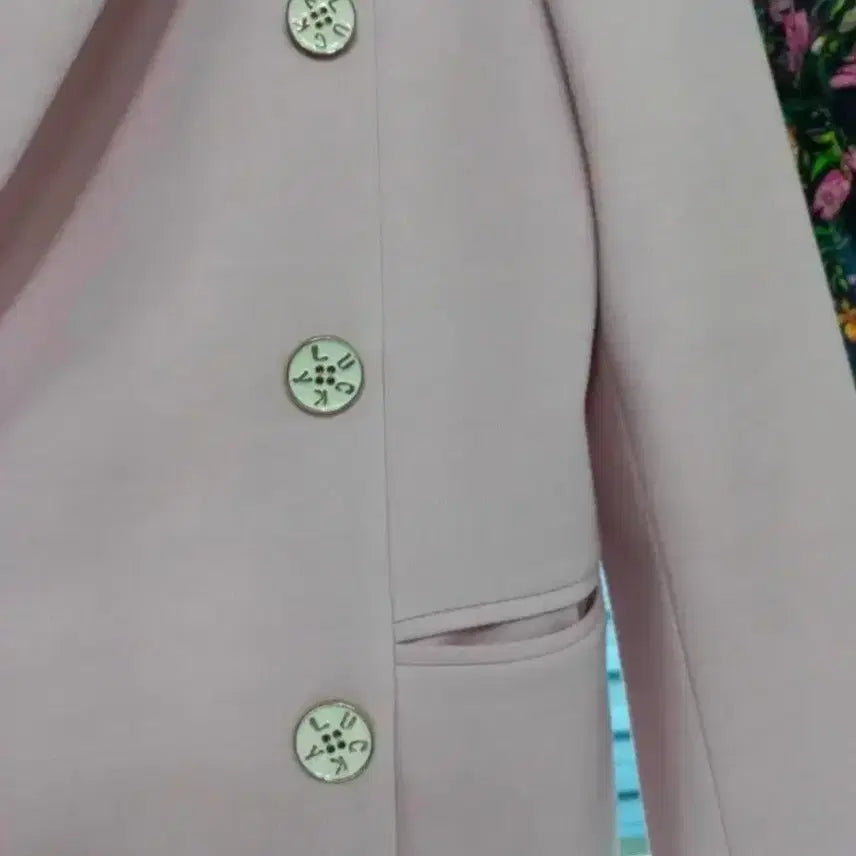 [BUNJANG] Lucky Chouette Pink Jacket 36 / 럭키슈에뜨]핑크 자켓 36