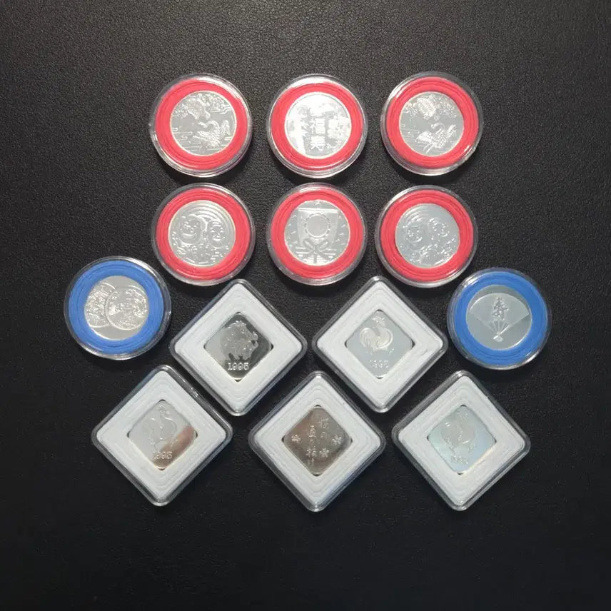 [BUNJANG] Rare Japanese Mint Uncirculated Silver Coins (15 pcs) / 일본 민트해체은화 총15개모두 사용제 희귀은화수집용
