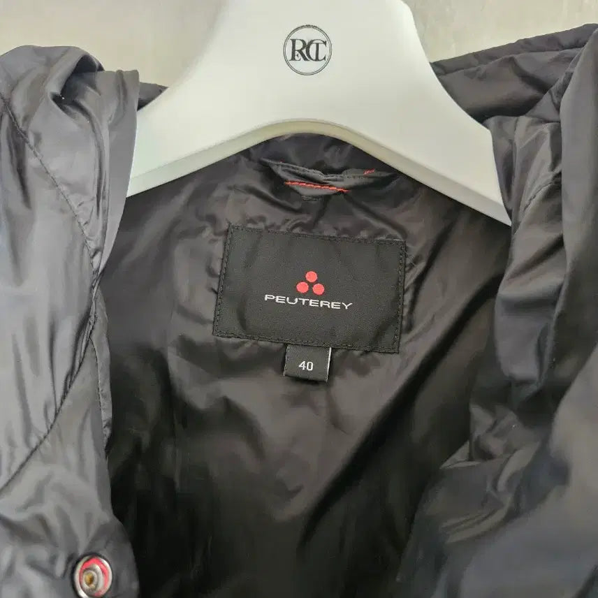 [BUNJANG] Petratey Hooded Quilted Long Down Jacket Black / 페트레이 후드 퀼팅 롱패딩 블랙 정품40