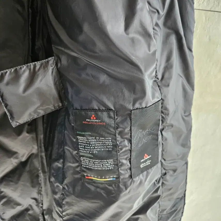 [BUNJANG] Petratey Hooded Quilted Long Down Jacket Black / 페트레이 후드 퀼팅 롱패딩 블랙 정품40