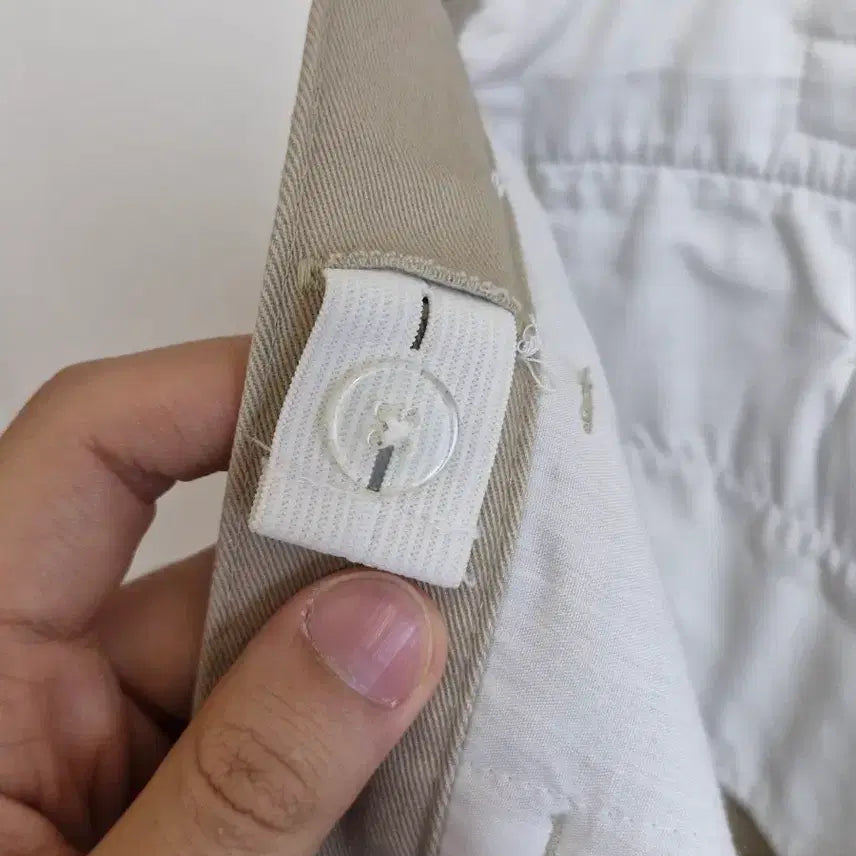 [BUNJANG] Giordano Junior Beige Cotton Pants / 지오다노 주니어 중학생 고등학생 면바지 베이지 27