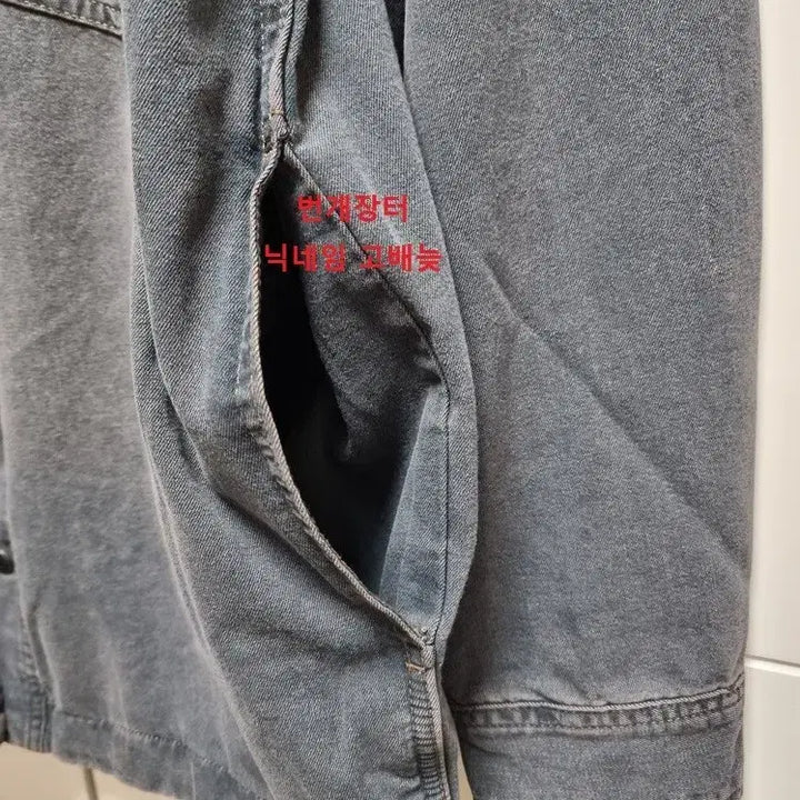 [BUNJANG] Epigram Denim Shirt (Gray) - Size 95 / [새제품] 에피그램 데님 긴팔 셔츠 95 M 사이즈