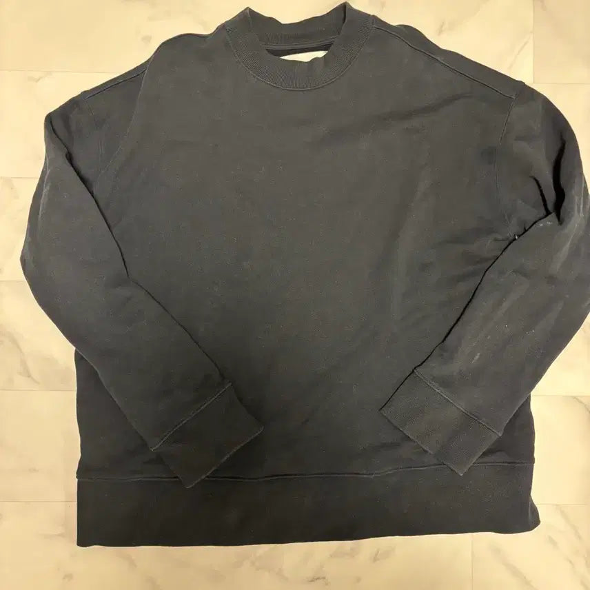 [BUNJANG] Studio Nicholson Oversized Black Sweatshirt / 스튜디오 니콜슨 오버핏 맨투맨