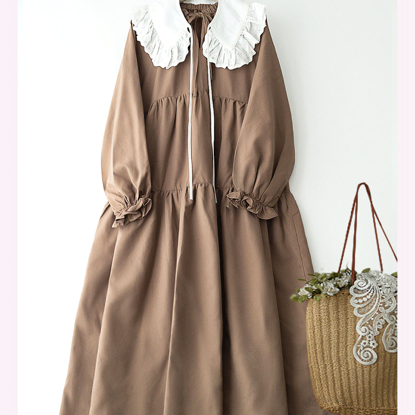 [SOLD OUT] Louere 베이지 티어드 프릴소매ops-2 / ~66까지ok