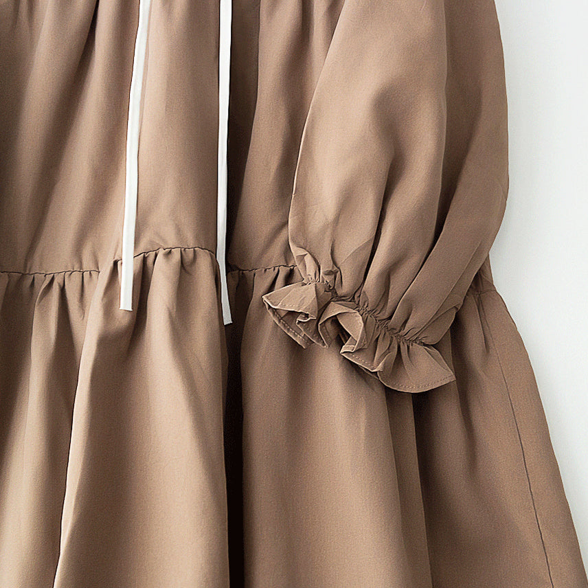 [SOLD OUT] Louere 베이지 티어드 프릴소매ops-2 / ~66까지ok