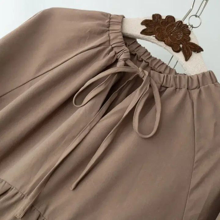 [SOLD OUT] Louere 베이지 티어드 프릴소매ops-2 / ~66까지ok