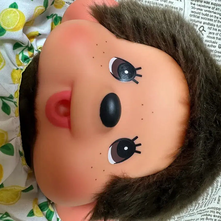 [BUNJANG] Monchhichi Lemon Large Plush / 택포 몬치치 레몬 라지 택없음