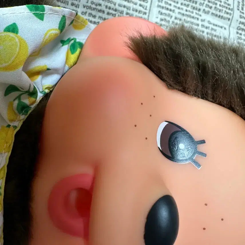[BUNJANG] Monchhichi Lemon Large Plush / 택포 몬치치 레몬 라지 택없음