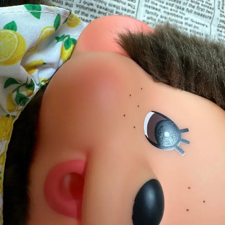 [BUNJANG] Monchhichi Lemon Large Plush / 택포 몬치치 레몬 라지 택없음