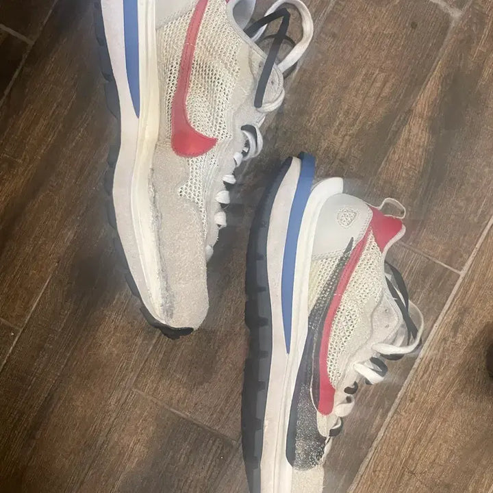 [BUNJANG] Nike Vaporwaffle Sneakers White/Red / 나이키 베이퍼와플 스니커즈 화이트/레드 280~28{